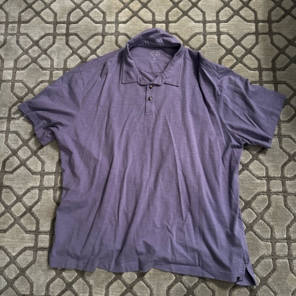 NWOT Even Tide Classic Purple Polo Shirt for Men